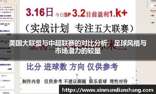 美国大联盟与中超联赛的对比分析：足球风格与市场潜力的较量